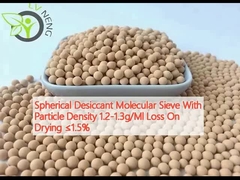 Spherical Desiccant Molecular Sieve With Particle Density 1.2-1.3g/Ml Loss On Drying ≤1.5%