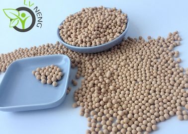 Beige Spheric 4a Molecular Sieve Desiccant For Drying Natural Gas Chemical