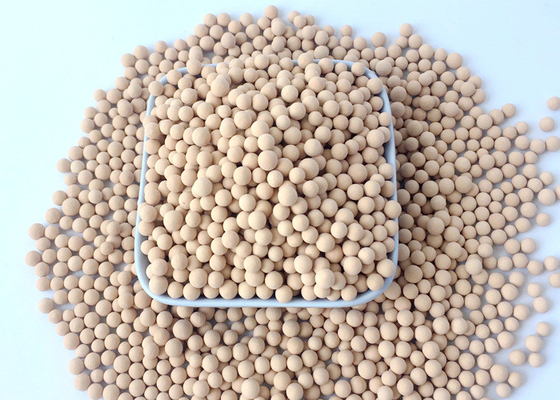 98% Purity 3A Pore Size Molecular Sieve Adsorbent Sphere Beads For PH 7-9 Ethanol Dehydration