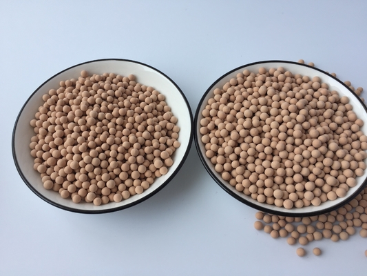 Compressive Strength 85N And 4A Molecular Sieve Desiccant Spheric Particle For Dehydration