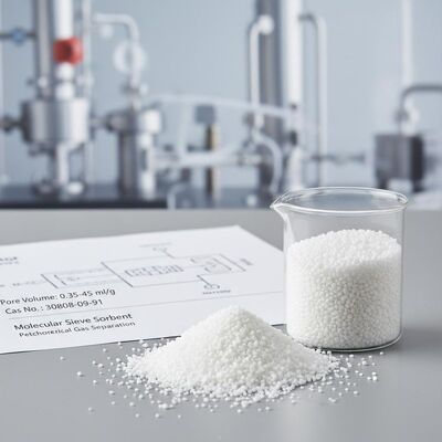 Molecular Sieve Adsorbent with Pore Volume 0.35-0.45ml/g and Thermal Stability Up To 400°C for Petrochemical Gas Separation